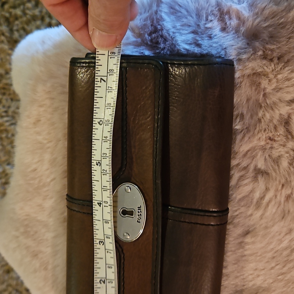 Vintage Fossil Brown Leather Wallet - Picture 5 of 6